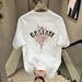 Men's Oversized Graphic Print T-Shirt 100% Cotton Casual Crewneck Tee Trendy Letter Design_ecoleips.com