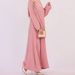 New Hot Sale Solid Color Casual Loose Elegant Dress Robe_ecoleips.com