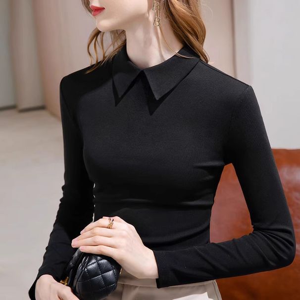 Black, Slimming Design; Imported From Europe With A Stylish "Hong Kong" Vibe That Makes You Look Younger. This Long-Slee_ecoleips.com