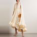 Women's Clothing Luxury Cape Style Long Skirt New Sexy Fashion V Neck Ruffled Temperament Dress Dress_ecoleips.com