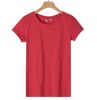 Custom Logo Women's Summer Short Sleeve Blank T-shirts Ladies Casual Basic Cotton Spandex Slim Fit O-neck T Shirts_ecoleips.com