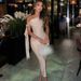 Koko Diva Elegant Asymmetrical One-Shoulder Bodycon Dress Beige Sash High-Slit Design Women's Dress S-L_ecoleips.com