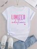 Summer Fashion T-Shirt Trendy Loose Fit Casual Short Sleeve Printed Top-824_ecoleips.com