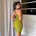 Women's Clothing Spring Sexy Slim Solid Color Oblique Shoulder Sleeveless Hip Dress_ecoleips.com