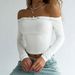 Voya One Neck Sexy T-shirt With Spring And Summer Off Shoulder Design, Slim Fit Short Top, Women's Clothing_ecoleips.com
