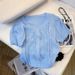 Women's Clothing Women's Ice Silk T Sleeve Top Round Neck Hollowed Out Design Knit Short Summer Autumn For Formal & Casual For Women_ecoleips.com