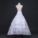 Elegant Lolita Wedding Petticoat – Adjustable Long Puffy Underskirt For Bridal Gowns & Evening Dresses (White)_ecoleips.com