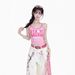 Letter Printing I-shaped Back Suspender Ultra-short New Top_ecoleips.com
