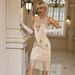 Women's Clothing Elegant A-Line Party Dress With Sequin Embroidery & Fringe Detail – Plus Size Formal Gown (Available In 5 Colors & 7 Sizes)_ecoleips.com