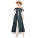Period Women's Medieval Renaissance Fairy Dress Long Sleeve Ireland_ecoleips.com