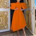 Foreign Trade Women's Clothing 2022 Summer New High-neck Ruffle Sleeve High-waisted Irregular Party Plus Size European_ecoleips.com