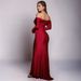 Women's Clothing Top One Shoulder V Neck Long Sleeved High Waist Evening Dress Fishtail Skirt Long Skirt Dress_ecoleips.com