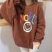 Real Shot Of Foreign Trade Sweatshirt Autumn, Loose Fit, Plus Size, Thin, Round Neck, Korean Style, Fashionable Casual_ecoleips.com