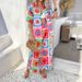 Spring/Summer Bohemian Casual Vacation-Style Colorful Printed Wide-Leg Pants Set For Women_ecoleips.com