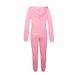Women's Clothing 2024 New Sweatshirt Women's Two Piece Hoodie Letter Printing Casual Printing Sports Suit_ecoleips.com