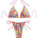 New European And American Cross-border Sexy Bikini Women, Lace-up Printed Two-piece Swimsuit For Foreign Trade, Hot_ecoleips.com
