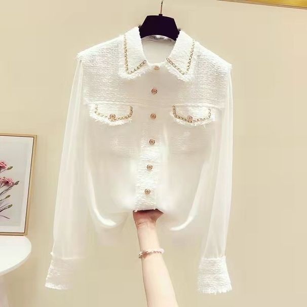 French-style High-end Chic Shirt, 2021 Early Autumn New Women's European-style Shirt With Unique Design_ecoleips.com