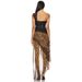 Sexy Leopard Print Chiffon Maxi Dress For Women Backless Lace Patchwork Fashionable Hot Girl_ecoleips.com