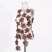 K Small Niche Sexy Vest Women's New Three-dimensional Flower Collage Design, Mesh Sleeveless Top_ecoleips.com