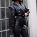 K New Street Style Personalized Fashion Retro Imitation Leather Jacket Jacket With Lapel Tie_ecoleips.com