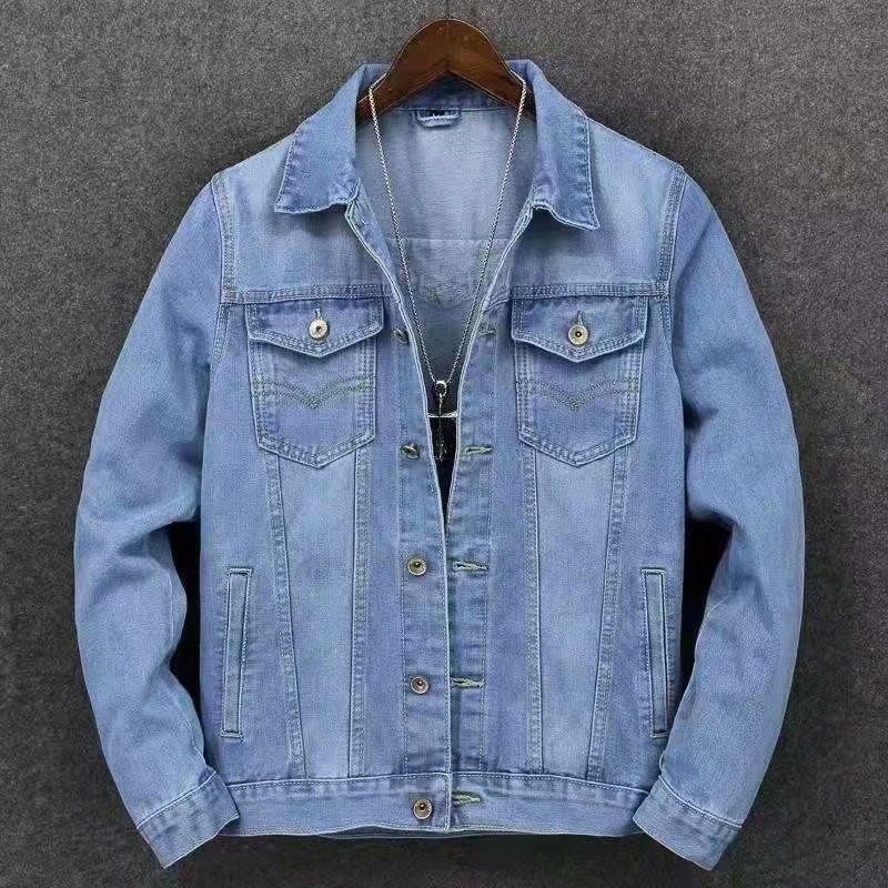 2026 New Spring Korean Style Light Blue Denim Jacket Trendy Casual Fashion Versatile Coat_ecoleips.com