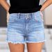 Women's Slim Fit Distressed Denim Shorts Casual Sexy Frayed Edge Washed Denim Shorts Stylish Comfortable_ecoleips.com