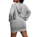 Sexy Women's Clothing Hooded Strap Solid Color Top And Short Skirt Two-Piece Set_ecoleips.com