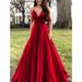 New Women's Clothing 2021 Summer European American Solid Color Sexy V-neck Long Dress With Straps And Large_ecoleips.com