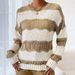 3D Textured Cable Knit Sweater Women's Loose Fit Long Sleeve Round Neck Pullover - Casual & Office Elegance, Fall Winter Staple_ecoleips.com