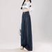 Plus-Size Relaxed Fit Jeans For Women – High-Waisted Wide-Leg Denim Pants With Flannel Lining (Dark Blue, S-2xl)_ecoleips.com