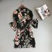 Aria Basics Popular In Europe And America: Pajama Manufacturer's Mid-sleeve, Collared Wear Robe, Women's Printed Pajamas, Home_ecoleips.com