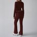 DiYun European American Sports Long-sleeve T-shirt Casual Pants Two-piece Set For Women, 2025 Autumn And Winter,_ecoleips.com