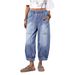 Women's Clothing Women's Loose Casual Jeans Wide Leg Street Style Solid Color Washed Denim Pants For Formal & Casual_ecoleips.com