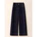Plus-size Dark Blue Jeans Spring And Autumn 2025 New Style, High-waisted, Slimming Straight-leg For Petite Plus-size_ecoleips.com