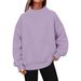 2026 European And American Women's Long-sleeved High-neck Pullover Sweatshirt, Casual Hoodie With Fleece Lining_ecoleips.com