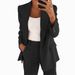 Women's Fashion Lapel Cardigan Temperament Suit Jacket Pants Suit_ecoleips.com