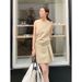 THE MIND High End Minimalist Dress 2025 Summer New Product With Waist Belt For Skinny Sleeveless Mid Skirt T235_ecoleips.com