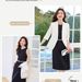Women's Petite Black Suit Jacket mid Sleeve Casual Blazer Thin Summer 2026 New Style_ecoleips.com