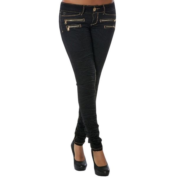 New European And American Fashion Mid-waist Slim-fit Skinny Jeans With Zipper For Women_ecoleips.com