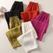 Muslim Cotton And Linen Casual Nine Point Pants Elastic Waist Loose Literary Wide Leg Pants For Women_ecoleips.com
