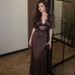 Women's French Style Patchwork Polka Dot Maxi Dress V Neck Slim Fit Fashionable Sexy Cross Border Foreign Trade Clothing_ecoleips.com
