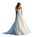 Elegant Off-The-Shoulder Wedding Dress – Boho Bridal Gown With Small Train For Outdoor Ceremony, Forest Photoshoot, And Travel (Plus Size Inclusive)_ecoleips.com