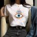 Women’s Clothing Spot Ladies Summer T Shirt Printing Fashion Casual Cute Short Sleeve Women's Eye Print Short Sleeve T Shirt_ecoleips.com