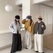 girl Girl Korean Style 90% White Duck Down Round Neck 2025 Autumn Winter New Fashion Short Puffer Jacket For Petite Women_ecoleips.com