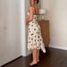 Talenza Summer Lace Print Dress Sexy V-neck Contrast Sleeveless Spaghetti Strap Dress Retro Hot Girl Lace Patchwork Women Dress_ecoleips.com
