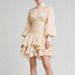 Women's French Elegant High Waist Ruffled Long Sleeve Midi Dress – Slim Fit Spring Gown 2026_ecoleips.com