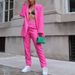 Women's Fashionable Long-Sleeved Suit Straight Leg Trousers Set Elegant Autumn Wardrobe Essential_ecoleips.com