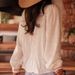 Women's Clothing Heavy Embroidery Shirt Cotton And Linen Shirt_ecoleips.com