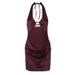 Women's Sexy Halter Backless Stretchy Bodycon Mini Dress – Summer Club Gown_ecoleips.com