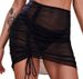 2025 Sexy Women's Mesh Swimsuit Cover-Up Sheer Skirt Slimming High Waist_ecoleips.com